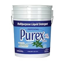 Dial 1468876 Professional Purex Mountain Breeze Multipurpose Liquid Detergent, 5 Gallon Pail, 410 Load