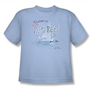 Buy fun boating accessories - Wham-O - Youth Fun Boat T-Shirt In Light Blue, Size: Medium, Color: Light Blue