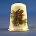 Porcelain China Collectable Thimble - Coal Tit - Free Gift Box