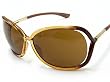 New Tom Ford Raquel TF76 TF 76 FT0076 Champagne U46 Sunglasses Brown Lens Size: 63-14-120