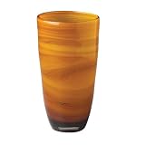Joseph Abboud Ventana Toffee Swirl 12Glass  Vase