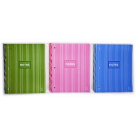 Carolina Pad Pearl Stripe 1 Subject Notebook pack of 6 (91179) by Carolina Pad