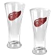 Detroit Red Wings 2pc 19oz Pilsner Glass Set - Primary Logo NHL Hockey