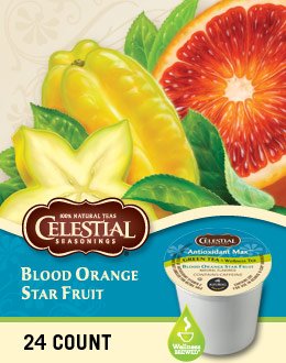 Celetsial Seasonings Antioxidant Max Tea Green Tea Blood Orange Star Fruit 1 Box of 24 K-CupsB009DSJ448 : image