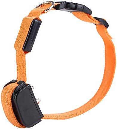 Petiner 330 Yards Rechargeable LCD Remote Shock Control LED Light Safety Collar Flashing and Solid Pet Dog Training Collars with Safe Beep,Vibration,Shock Electronic Upgraded-Blue Backlight Screen