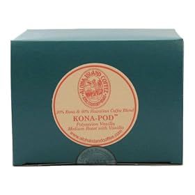 Aloha Island Coffee KONA-POD, Polynesian Vanilla Medium Roast, Kona and Hawaiian Coffee... by Aloha Island Coffee Company