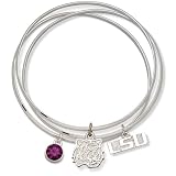 LSU Triple Bangle Bracelet