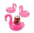 Inflatable Pink Flamingo Coasters (1 dz)