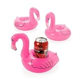 Inflatable Pink Flamingo Coasters (1 dz)