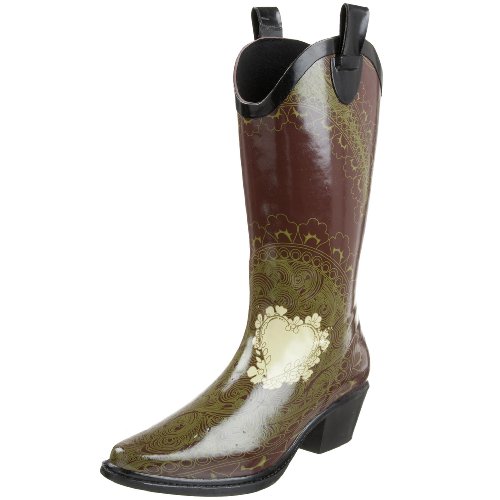 dav Women's Western Cowboy Parlor Rubber Cowboy Boot