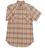 Guess Button Front Short Sleeve Plaid Shirt