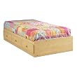 South Shore 3272080 Lily Rose Collection Mates Bed, Romantic Pine