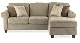 Carolina Girl Furniture Woolly Girl Reversible Sectional Sofa,Beige
