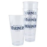 MLB Plastic Pint Cup (4 Pack) - Seattle Mariners