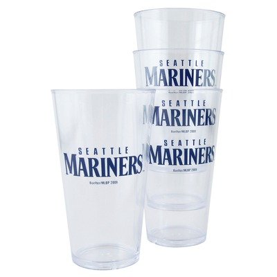 MLB Plastic Pint Cup (4 Pack) - Seattle Mariners