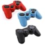 Red Black & Blue Silicone Skin Case Combo for PS3 Controller