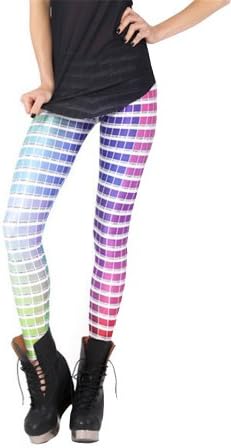 Yikanul Women's Fashion Digital Print HEX Colour Pattern Sexy Leggings