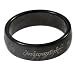 The Lord of the Rings - The original Jewelry - THE ONE RING - Titanium Blackline Ring