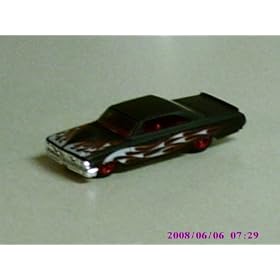 2009 Hot Wheels Mystery Cars Black Custom '64 Ford Galaxie w/ Red 5SPs