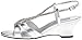 Touch Ups Women's Regina Wedge Sandal