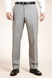 Collezione Luxury Pure Wool Flat Front Trousers