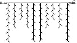 System LED 465-30 Icicle LED 200 x 100 cm Extra, amber