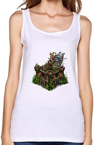 Marycel Women's Howls Moving Castle Tank Top White XXL