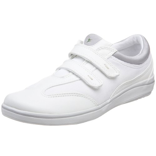 Grasshoppers Women's Stretch Plus Strap Sneaker,White,6.5 W US