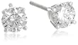 IGI Certified Platinum 4-Prong Diamond Stud Earrings (1 cttw, G-H Color, VS2 Clarity)