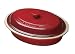 Le Creuset Stoneware 5-1 3-Quart Oval Covered Dish, Red