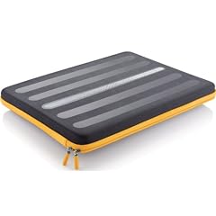 Philips SLE 3100 AN Sleeve MacBook / Netbook / Notebook Schutzh�lle mit HeatProtect Hitzeschutz, 25,4 cm (10 Zoll) mango/schwarz