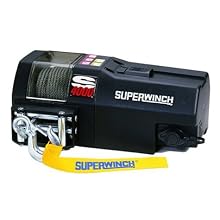 Superwinch 1440200 S4000, 12 VDC winch, 4,000lb/1814 kg single line pull with roller fairlead & 30' remote