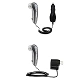 Essential Kit for the Plantronics Discovery 665 - includes Car and Wall Charger with Rapid Charge Technology - Gomadic Brand w/ TipExchange Technology