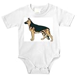 Onesie with schafer, domestic, shepherd, German, pet, animal, dog, canine, breed