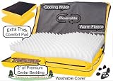 Pet Gear Nature's Foundation Dog Bed - Orthopedic Foam Pad - Excellent Support System - Reversible, Washable, Attractive - X-SMALL - Harvest Gold
