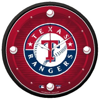 Texas Rangers Round Clock