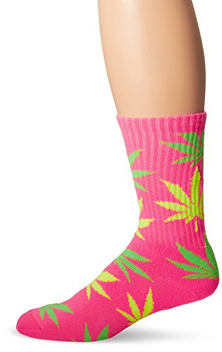HUF Men's Neon Plant Life Crew Socks