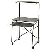 山善(YAMAZEN) サイバーコム パソコンデスク(幅65) ダークブラウン GHP-65HC(MBR/MBR)