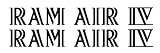 1969-70 Ram Air Hood Scoop Decal - BLACK