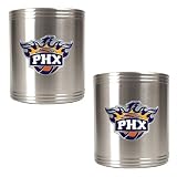 NBA Phoenix Suns Two Piece Stainless Steel Can Holder Set - Primary Logo
