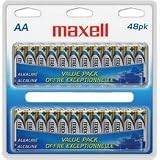 Maxell 723440 LR6 48CL AA Cell 48 Pack Clam Shell Battery