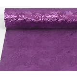 Embossed Florist Foil PURPLE- Camelot style design. NEW larger size - 20" x 50'