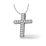 1 ct tw Diamond Cross Pendant