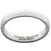 White Ceramic Ring by CERAMIC GESTALT® - 4mm Width. Faceted Design. (Avail. Sizes 5 to 14).