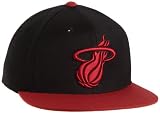 NBA Men's Snap Back Hat - Nf37Z, Miami Heat, One Size , Miami Heat , Black/Garnet