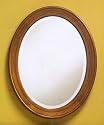 Antique Honey Maple Wood Framed Wall Mirror