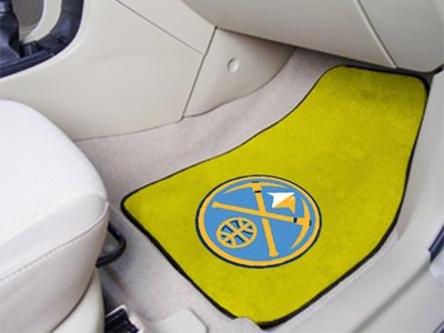 Denver Nuggets Printed Carpet Car Mat 2 Piece Set