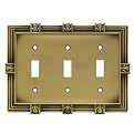 Pineapple Triple Switch Wall Plate- Set of 2
