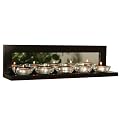 Benton 5-Tealight Candleholder with Mirror - Black (17")