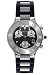 Cartier Men's Must 21 Chronoscaph Stainless Steel and Black Rubber Chronograph Watch #W10125U2